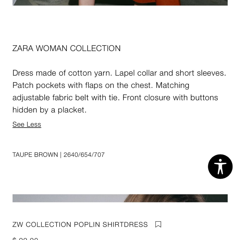 Zara ZW Collection Poplin Shirtdress - Picture 11 of 15